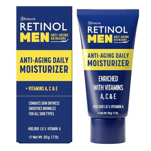 Retinol Men’s Daily Moisturizer – The Original Retinol Moisturizing Cream Made For A Man’s Skin – Anti-Aging Benefits of Exfoliating Vitamin A & Deep Hydration For Healthier, Younger Looking Skin