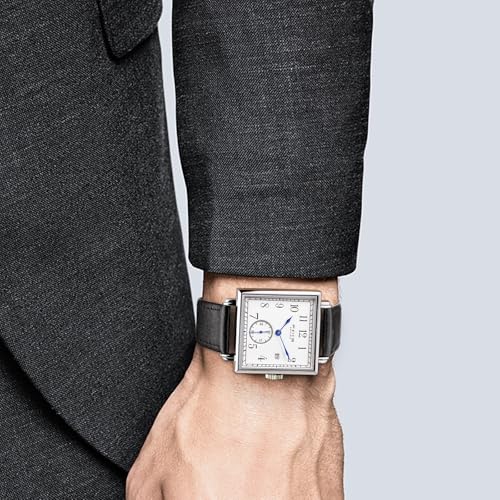 Image of FEICE FM311 YBH Men's Square Watch Minimalistic Automatic Mechanical Watch Waterproof Wristwatch with Sapphire Crystal Leather Straps for Women Unisex
