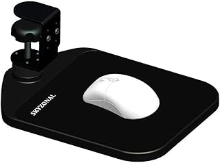 SKYZONAL Ergonomic Mouse Platform Under Desk Ergonomic Wrister Mouse Pad (Black)