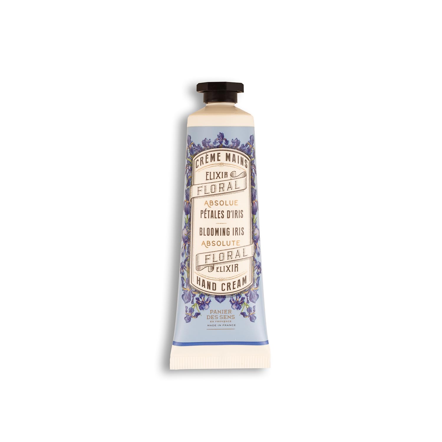 Panier des Sens, Blooming Iris Mini Hand Cream, Hand Cream for very Dry Hands and Skin, Vegan Hand Cream for Women and Men