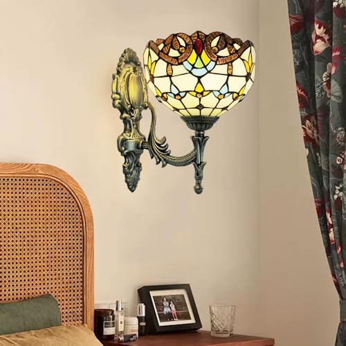 FDOIUTU Aplique LED moderno, aplique vintage de cristal E27, aplique industrial de metal, iluminación de pared para interiores, ideal para salón, dormitorio, pasillo y escalera (Estilo A)