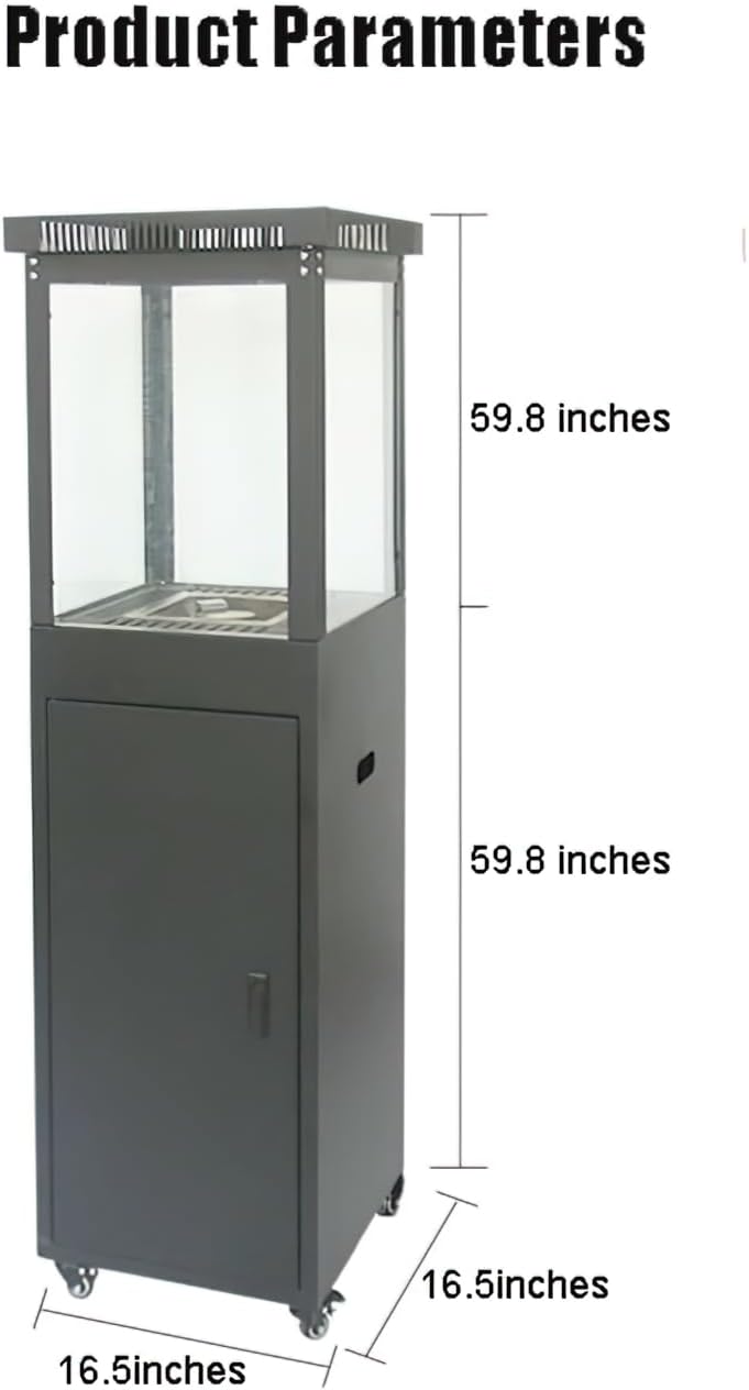 Outdoor courtyard heater, liquefied gas heating stove, modern fireplace design, suitable for gardens, courtyards, hotels and homestays