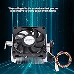 CPU Cooler, Computer PC Case Fans for AMD CPU Cooler 12V Hydraulic Bearing 2200RPM, Aluminum Extruded Heat Sink, High Speed 7015 Silent CPU Cooling Fan - Image 2