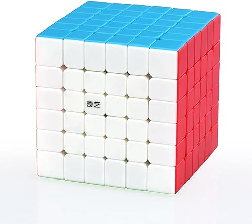 HELLOCUBE QY Qifan S 6x6 - Cubo mágico brillante sin adhesivo, MoFangGe Qifan S 6x6 cubo de velocidad rompecabezas juguetes