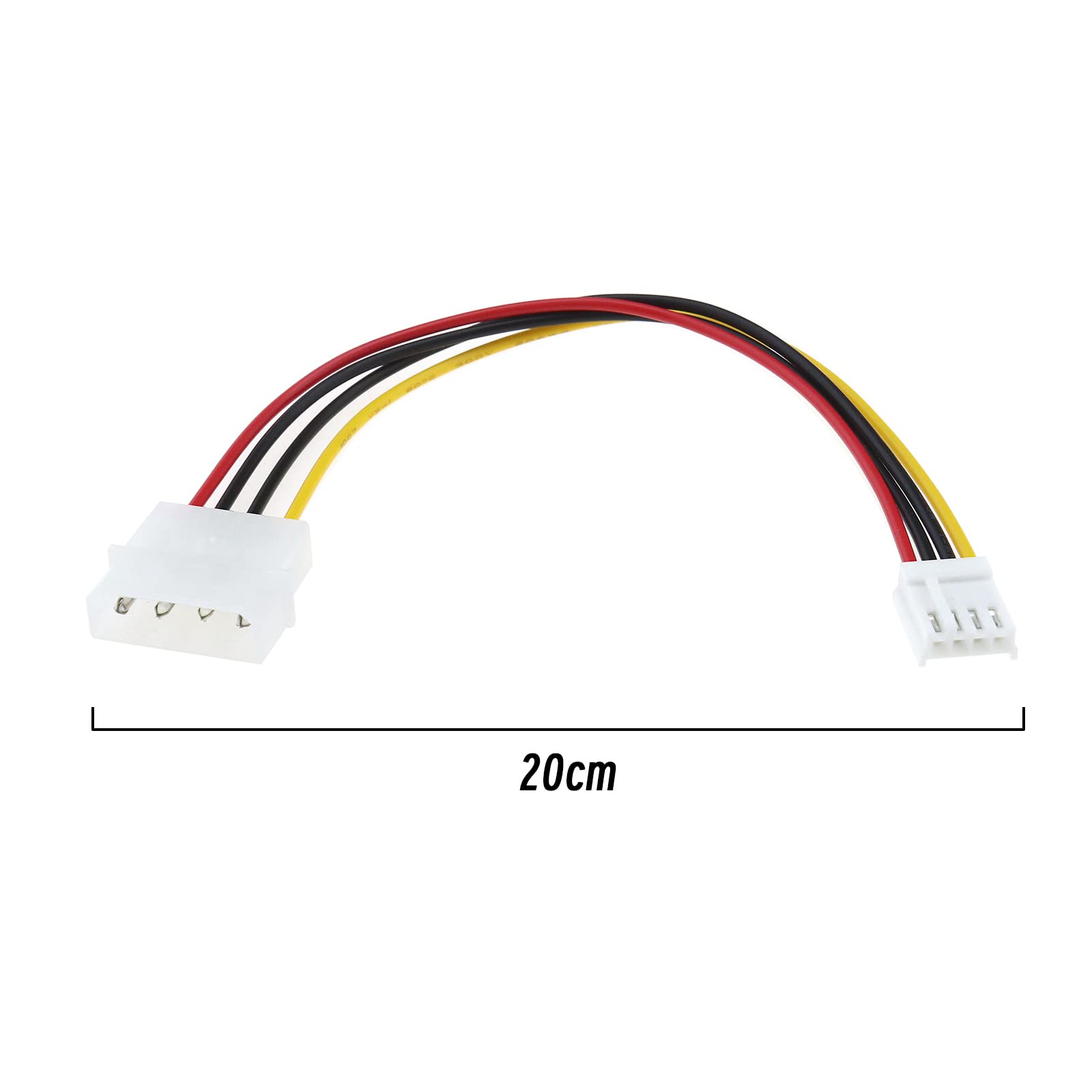 Amazon.co.jp: モレックス 4ピンからフロッピー4ピン電源ケーブル PC