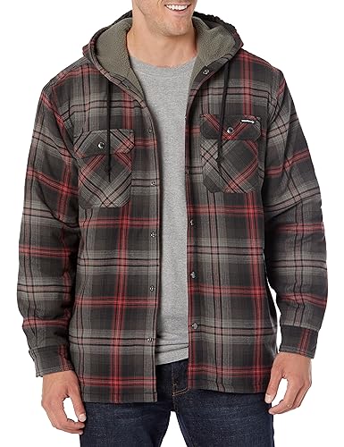 Wolverine Men's Hastings Sherpa Lined Hooded Shirt Jacket