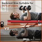 NICEPEOPLE Foldable Basic Weight Bench for Home Gym, Workout Bench with 8 Backrests, 660LBS Weight Capacity Adjustable Bench