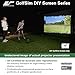 Elite Screens GolfSim DIY,10'x20' Impact Screen for Golf/Multi-Sport Simulation Screen with Grommets, Black Masking Borders, Folded Packing, DIY10X20-IPW-F,