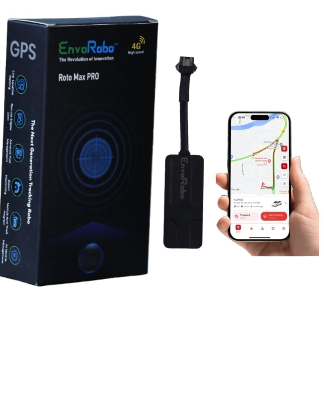 EnvoRobo Roto Max Pro GPS Tracker | Real-time Location