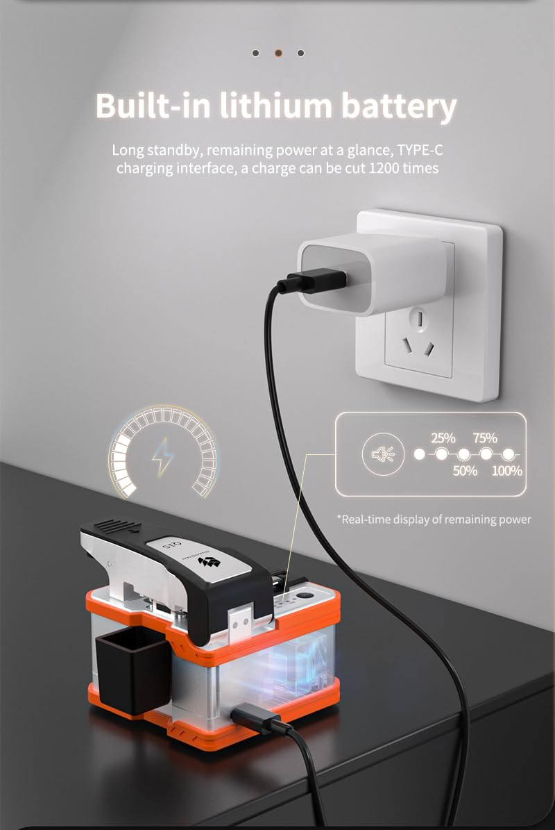 SHX-Q1S-DE Splitter in fibra ottica, apparecchio elettrico automatico, taglierina cavo ricaricabile, acciaio legato, alta precisione