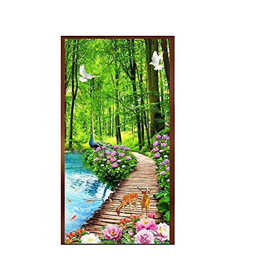 Broderie diamant kit complet plein de qualité artisanale sur toile motif forêt