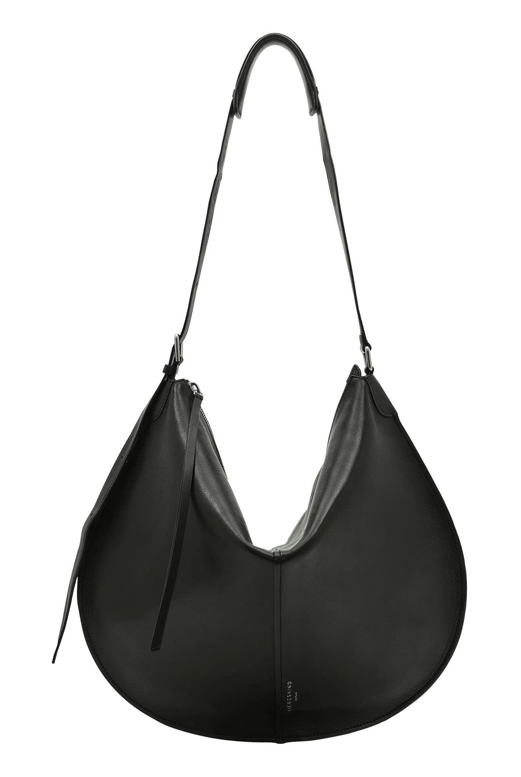 Liebeskind Berlin NAOMI NATURAL SHEEP-HOBO L, Women’s Hobo L, 9999-Black, Large -