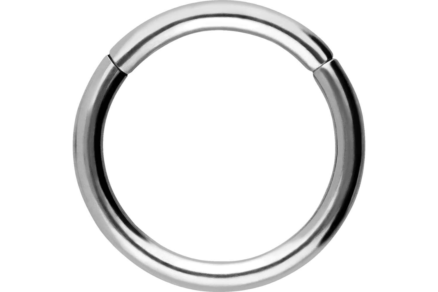 PIERCINGLINE Clicker de anillo de segmento de acero quirúrgico | Piercing para Septum Oreja Nariz Tragus Helix | Selección de Color y Tamaño