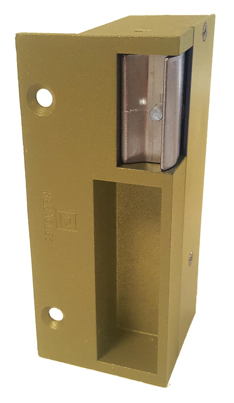Gâche à émission or droite 120mm 12/24V AC/DC + VARIS - HERACLES - PCA-1017D-OR