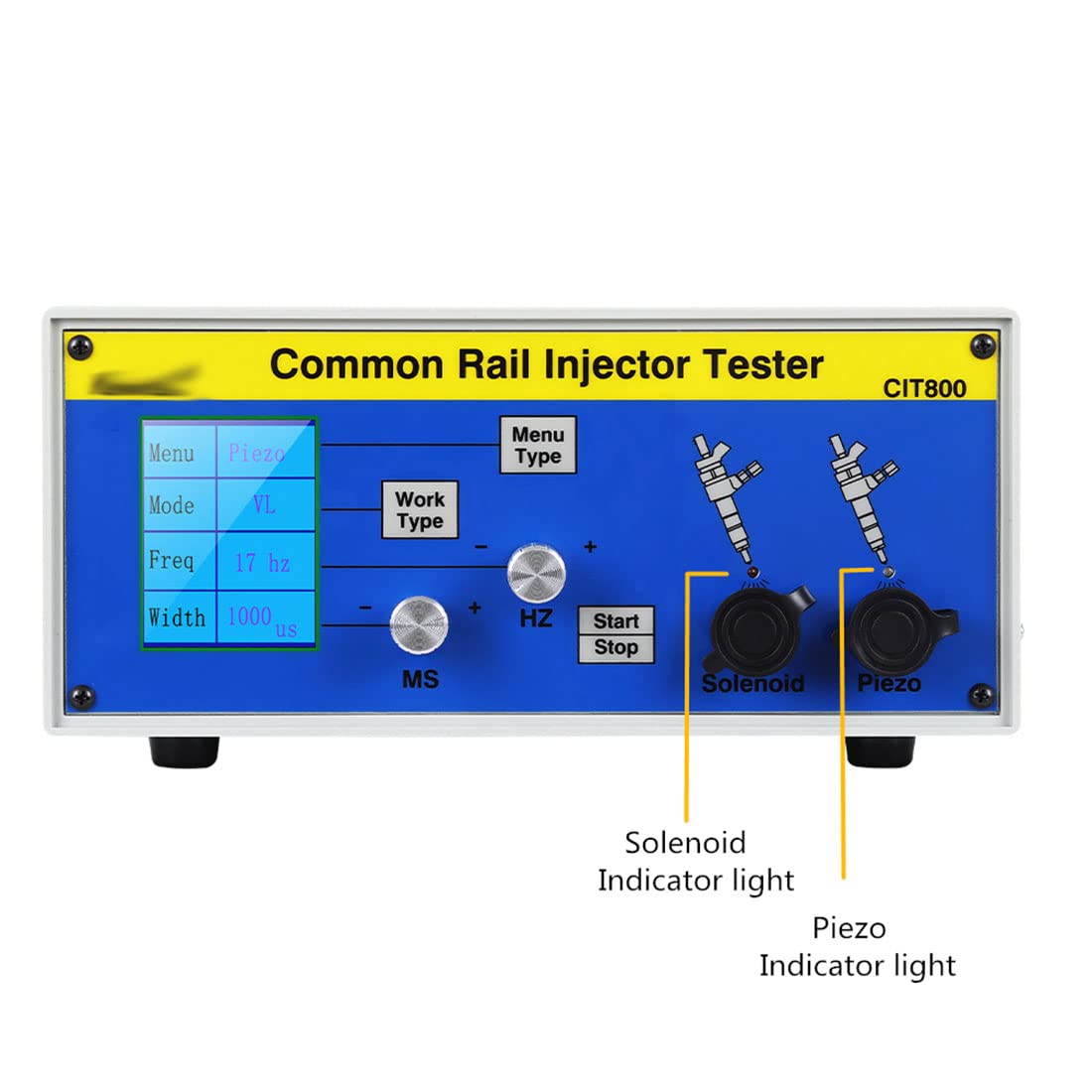 Tester wtryskiwaczy oleju napędowego Zestaw kompresyjny, Maszyna do testowania wtryskiwaczy Common Rail CR-C Tester paliwa Wielofunkcyjny detektor, Wielofunkcyjny profesjonalny tester dysz CR-C +