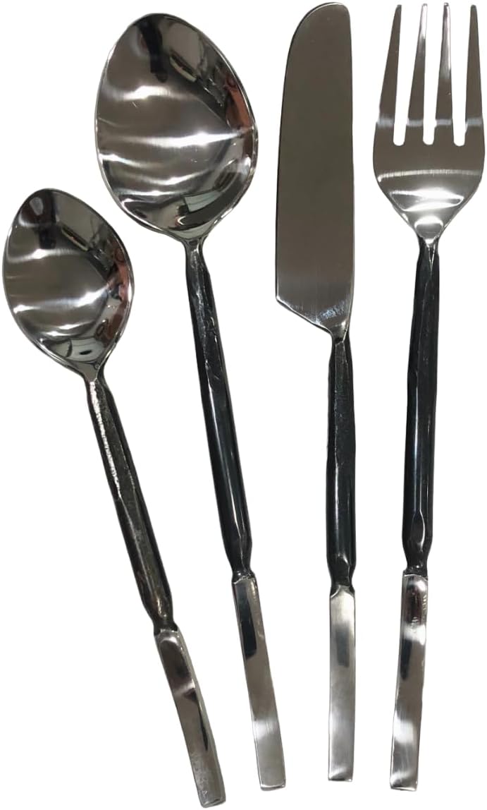 Rustic Flatware Fork Spoon Knife Hand Forged Dinner Set, Viking Cutlery, Medieval Cutlery, Dining Appliances