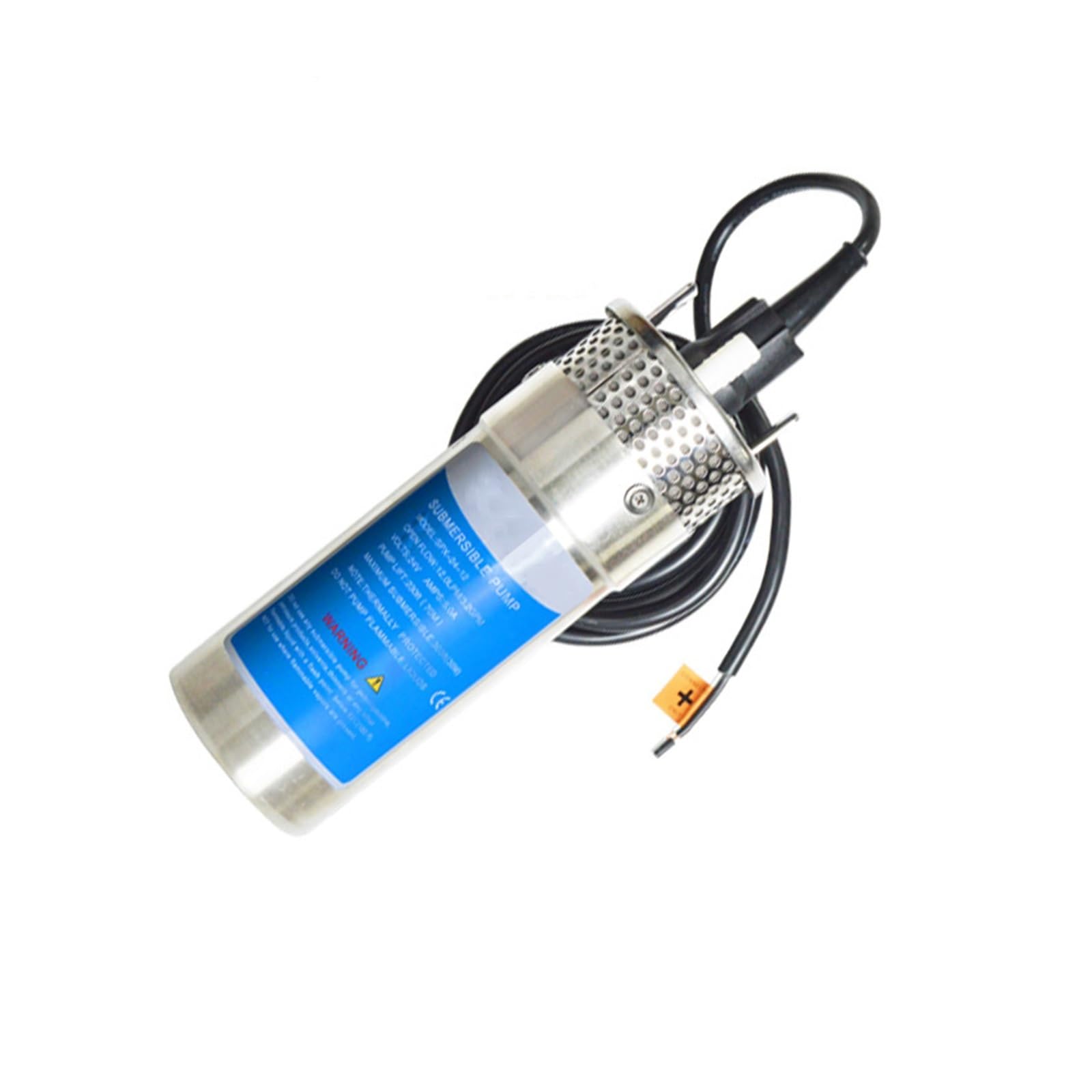 HEXEH Mini Pompe à Eau Solaire Submersible 12V 24 V, Grand débit = 70M, for l'extérieur, Jardin, puits Profond, Lavage de Voiture, Nettoyage de cale, 12 24 V (Color : 12V, Size : 8L)