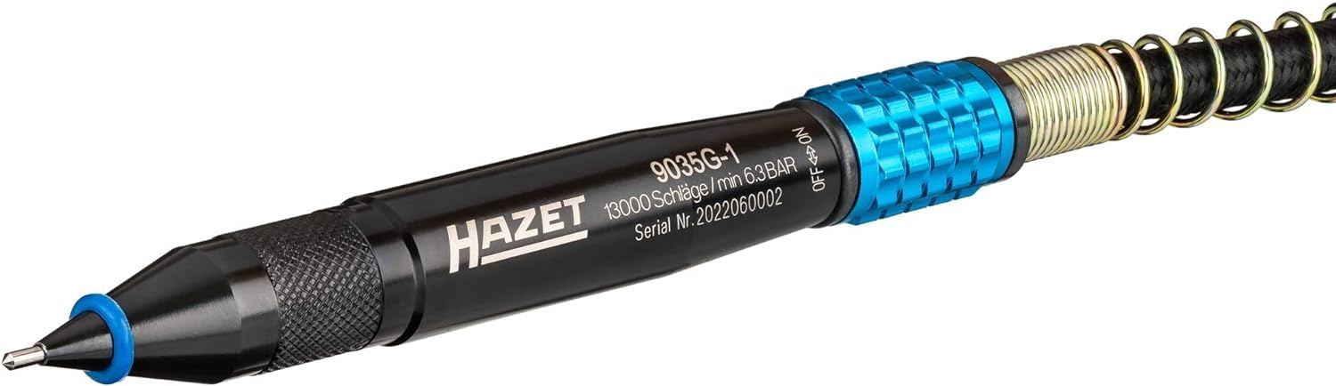 HAZET 9035G-1 I precyzyjne i trwałe znakowanie przedmiotów obrabianych I odpowiednie do metalu, kamienia, ceramiki, tworzyw sztucznych I smukła konstrukcja i optymalne wyczucie