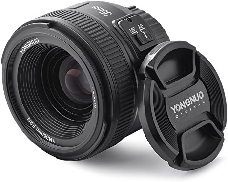 Yongnuo YN35mm F2N Lens 1:2 AF/MF Wide-Angle Fixed/Prime Auto Focus Lens for Nikon DSLR Cameras LF758