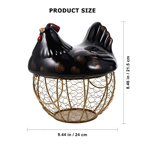 Nbrand - Cestino portauova in ceramica, a forma di...