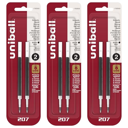Pointe micro de 0,5 mm pour la finesse des recharges gel Uni-ball Signo 207