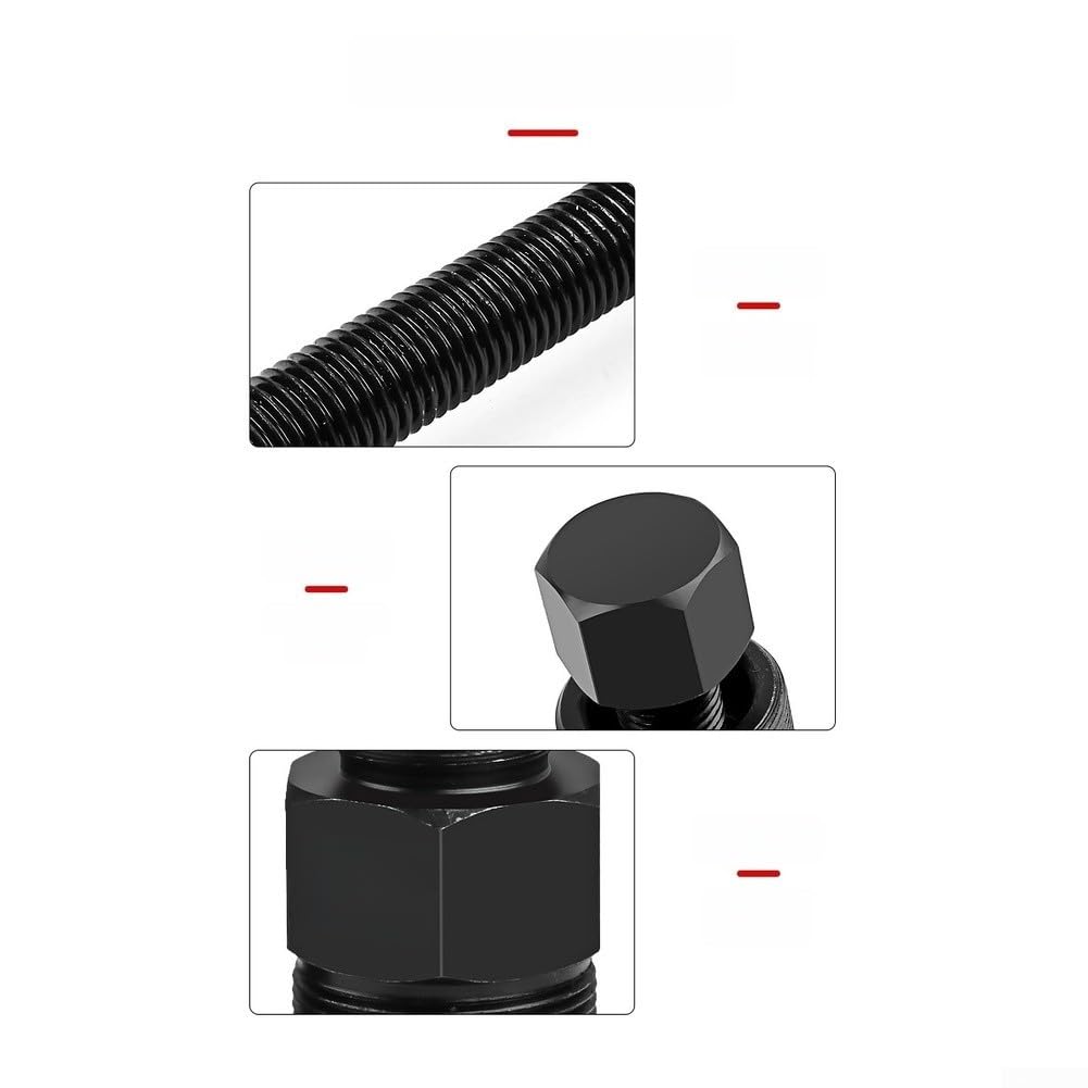 Kit di 10 estrattori per volano per moto, in acciaio, per rimozione magneti, set di attrezzi per frizione con teste esagonali, per moto da cross, ciclomotore per riparazione ATV, finitura nera