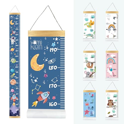 wonneklein Weltraum Kinder Messlatte I Größenmesser I...