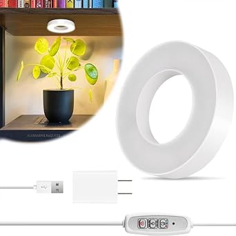 Ailan Spider Farmer Grow Lamp for Plants 48 LEDs Dimmable Plant Light Plant Light for Indoor Plants ABS Plant Daylight Lamp, D, White Warm Light