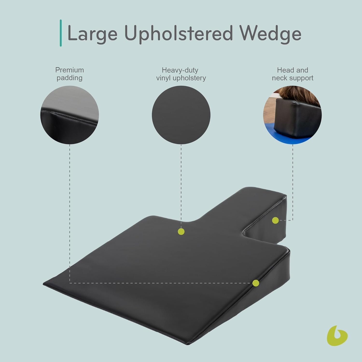 NILoykg& Cuña Acolchada Grande del Cuerpo balanceada para el refromer de Pilates, cojín de Entrenamiento para los Ejercicios del Piso,Equipo de Pilates para el hogar y el Estudio,Negro