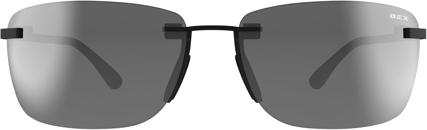 BEX Legolas OTG Rimless Polarized Sunglasses - UV Protection Lightweight Sport Eyewear