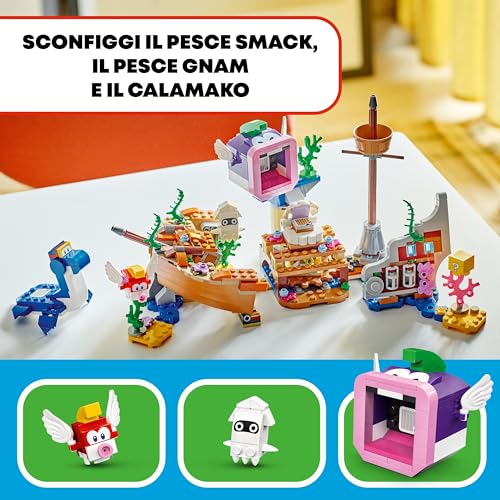 Super Mario Pack di Espansione Il Veliero Sommerso di Dorrie, Giochi per Bambini da 7 Anni con Barca Giocattolo da Collezione e 4 Personaggi, Regalo per Gamer da Abbinare a Uno Starter Pack 71432 - Lego - Immagine 6