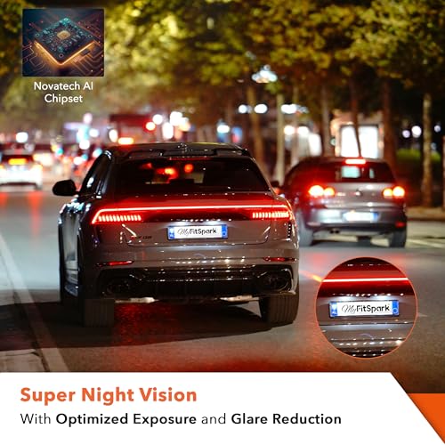 Image of FitSpark DC-101 WiFi Duo 4MP Real 2K Dual Channel Dash Camera | No.1 Novatek AI Chipset | High Definition 2.7 inch IPS TrueColors Display | Super Night Vision