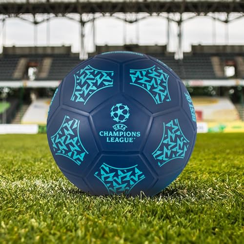 Hy-Pro Officially Licensed UEFA Champions League Street Ball Set, UCL, Size 5 Playground Soft Ball, Pump - Image 2