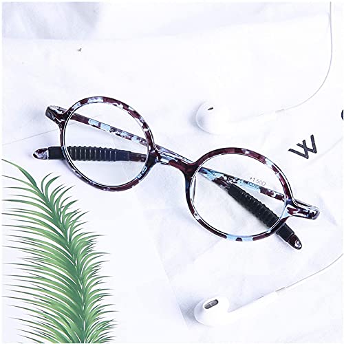 DOOViC Round Tortoise Reading Glasses Blue Light Blocking-Flexible Frame TR90 Lightweight Computer Readers Glasses for Women Men +2.5 - Image 2
