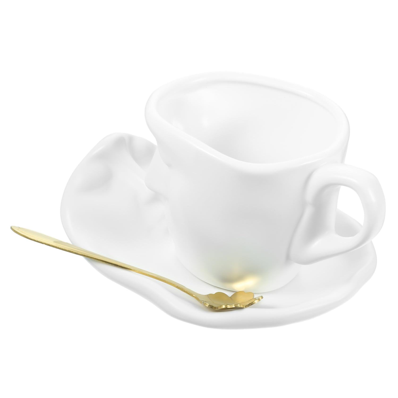 Tasses à expresso uniques en céramique pour un café en duo complice au réveil