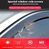 Compatible with Suzuki Swift MK3-A2L 2017+, 4Pcs Car Side Window Rain Guards Visor Weather Shield Wind Deflector Exterior Modified Accessories