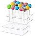 Support de Sucette 2 Pièces Acrylic Présentoir à Cake Pops 15 Trous Transparent Lollipop Stand pour Fête De Mariage Fête d'anniversaire