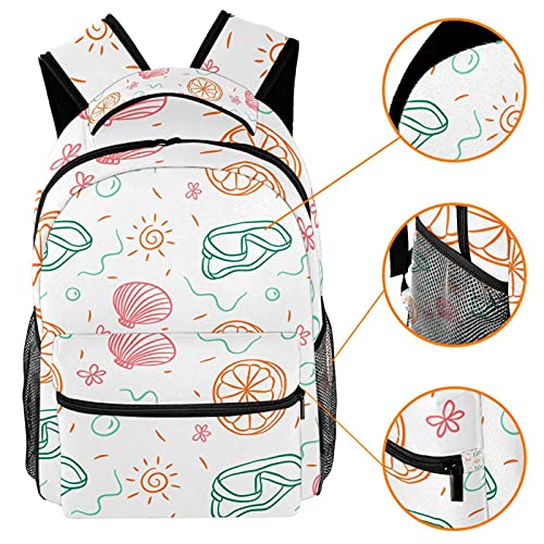 Sac à dos d'école fleuri idéal pour les cours et les sorties urbaines décontractées - 3