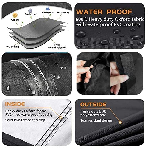 BBQ-PLUS 36 Inch Grill Cover For Blackstone Griddle, 600D Heavy Duty Waterproof Anti-UV Outdoor Grill Cover For Blackstone 36" Grill Plate And Others by BBQ-PLUS - Image 5