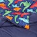 AmazonBasics Kid's Comforter Set - Soft, Easy-Wash Microfiber - Twin, Multi-Color Dinosaurs