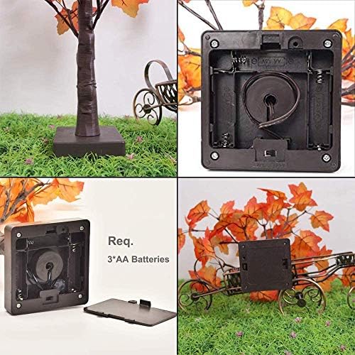 S-Union Twinkling Tree with 24 LED Christmas Lights, Bonsai Table Lamp, Suitable for Home Decoration, Party, Christmas, Wedding, Birthday, Interior