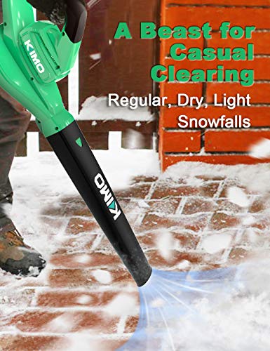 Cordless Leaf Blower - 200 CFM 150 MPH Battery-operated Blower for Blowing Leaves, Snow Debris and Dust, 20V ELectric Leaf Blower with 4.0Ah Battery and Charger for Yard, Work around the House