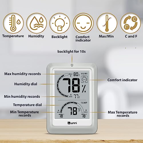 U Unni UN0580 Weather Station Room Thermometer Indoor thumb #3