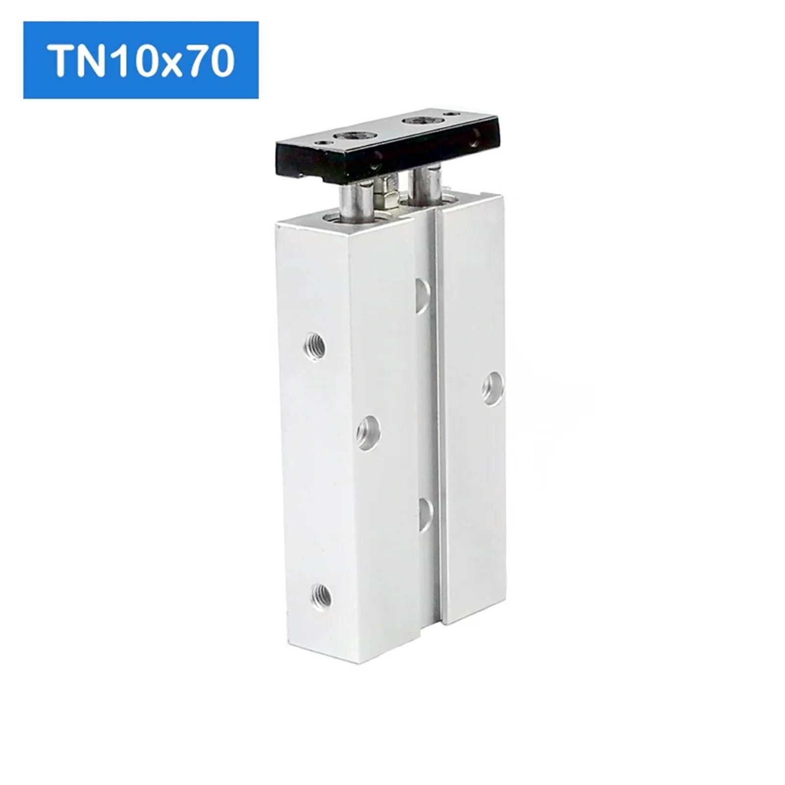TN10 * 70-S Cilindros de Aire compactos de 10 mm de diámetro y 80 mm de Carrera TN10X70-S Cilindro neumático de Aire de Doble acción