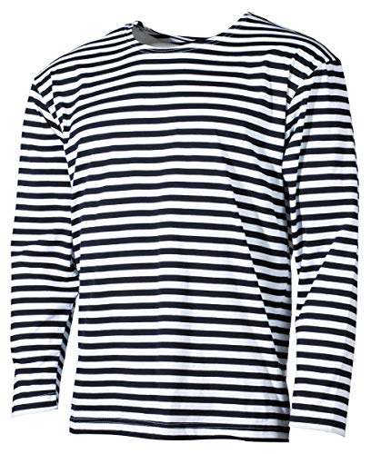 Preisvergleich Produktbild MFH Russisches Marine Shirt Langarm Sommer (Blau-Weiß / 6XL)