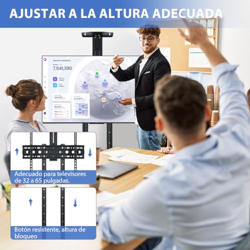 La Mejor comparativa de Mueble para tv con ruedas - los mas comprados. 6 Imagen adicional