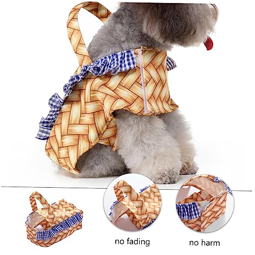 Disfraz para perro amarillo en forma de canasta M miniatura 4