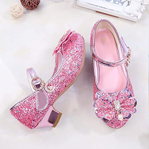 Walofou Flower Girls Wedding Party Heel Princess Shoes Flats for Kid Toddler3