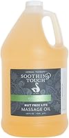 Soothing Touch W67354G Nut-Free Massage Oil, 1 Gallon - Unscented, Moisturizing, Water Dispersible & Sheet-Safe