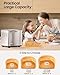 KOVIET 25-in-1 Bread Maker Machine with Automatic Dual Dispenser, 2LB Stainless Steel Breadmaker with Gluten-Free, Dough, Jam, Yogurt etc Settings, Silver